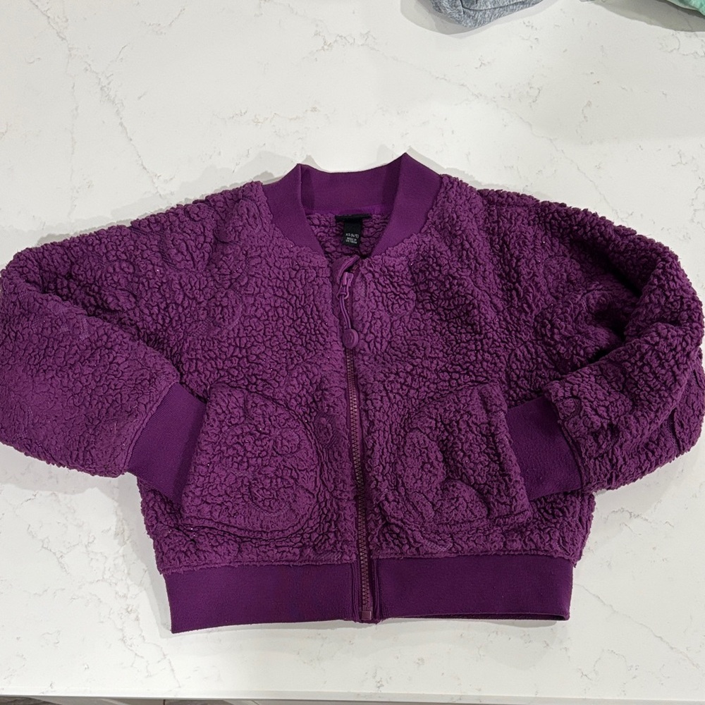 All in Motion Plush Purple Full Zip Jacket - Size XS 4/5